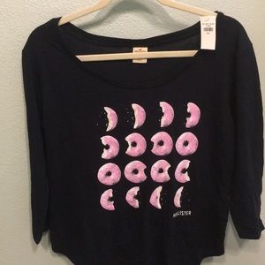 Hollister Navy Donut Top